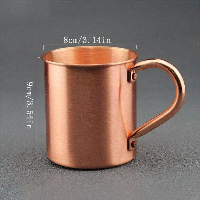 Pure Copper Moscow Mule Mug - 15oz Traditional Unlined Copper Cup