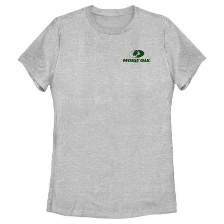 Women s Mossy Oak Small Forest Green Classic Logo Graphic Tee Athletic Heather 2X Large
