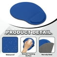 thumbnail image 3 of Uxcell Ergonomic Mouse Pad, Gel Mouse Pad with Wrist Rest Support Memory Foam Computers Mat with Non-Slip Base Blue, 3 of 7