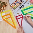 thumbnail image 3 of 5Pcs Acrylic Belt Templates Sewing Tools Colorful 180~340x100~230x2.5mm, 3 of 6