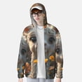 thumbnail image 2 of Balery Adorable Llama In Flowers Sudadera ligera de manga larga con capucha y protección solar UPF 50+ para hombre y mujer, ideal para pesca y running-3X-Large, 2 of 7
