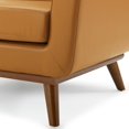 thumbnail image 4 of Armchair Accent Chair, Leather, Tan, Modern Contemporary Urban Design, Living Lounge Room Hotel Lobby Hospitality, 4 of 8