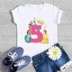 thumbnail image 3 of Camiseta de algodón para fiesta de cumpleaños de niños, disfraz de princesa, para niñas de 1, 2, 3, 4, 5, 6, 7, 8 y 9 años, regalo de cumpleaños de princesa Disney, 3 of 5