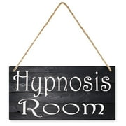 Hypnosis Room Wood Sign Wall Decor Sign Wall Art Rustic Vintage For Bedroom Home, Living Room, Garden, Cafe 12X6 In
