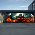 thumbnail image 3 of Halloween Garage Banner Exquisite Design Polyester Fabric Material Easy to Install Versatile for Halloween Party Unforgettable Event, 3 of 3