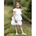 thumbnail image 4 of Arshiner Girls Tulle Dress Toddler Layered Tutu Dresses Rainbow Sequin Summer Party Birthday Wedding Cake Dress Photo Shoot, 4 of 6