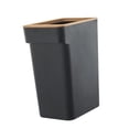 thumbnail image 2 of Cubo de basura, cubo de almacenamiento, cubo de basura multiusos, cesta de basura antideslizante, cesta de basura para el hogar, baños, restaurante y 10L Negro, 2 of 9