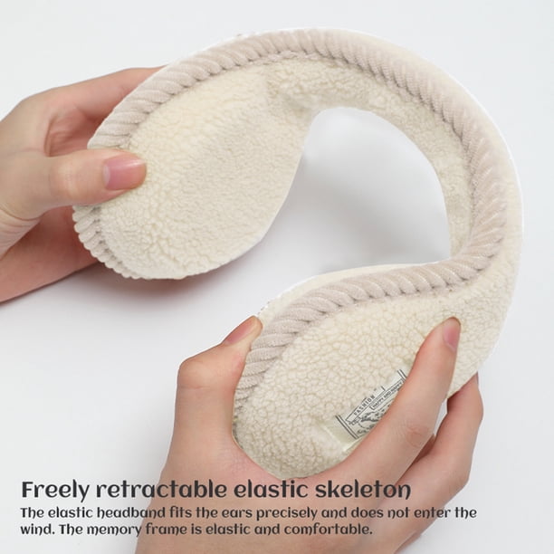 Orejeras plegables, calentadores de oídos de lana de invierno, orejeras para mujeres, calentadores de oídos para mujeres, verdadera excelencia