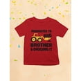 thumbnail image 4 of Promoted to Big Brother & Digging It Shirt Pregnancy Announcement Gifts for Boys Sibling Toddler Kids T-shirt 4T Red, 4 of 5