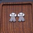 thumbnail image 2 of 2PCS/Lot Cartoon Cute Dog Charm Animal Pendant for Necklaces Earrings DIY Jewelry Making Stainless Steel Accessories Gift, 2 of 6