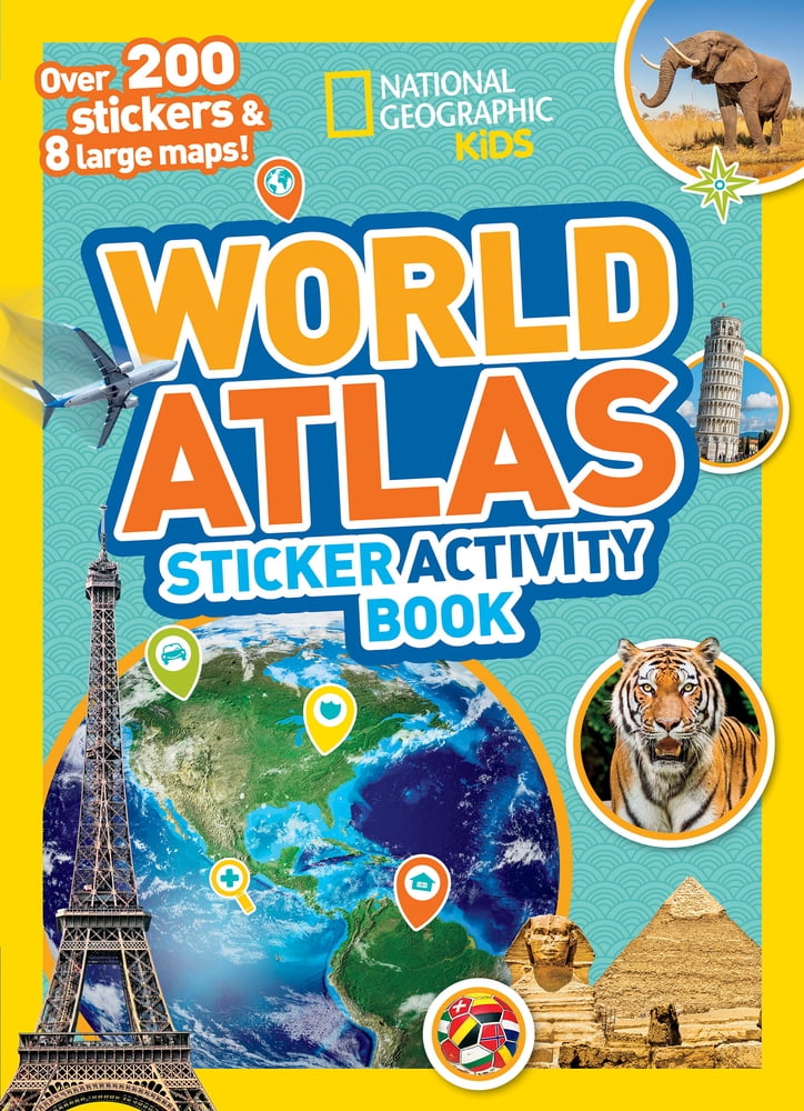 Ngk Sticker Activity Books National Geographic Kids World Atlas