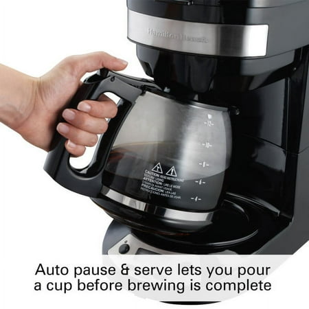 Hamilton Beach - 12-Cup Coffee Maker - Black