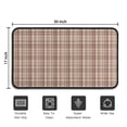 thumbnail image 5 of Beige Brown and Red Checkered Pattern Door Rugs,Washable Non Slip Door Mats Indoor,Decorative Door Mats,Entry Mat Indoor for Entrance,Bedroom,Kitchen,Bathroom,30"x17", 5 of 6
