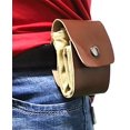 thumbnail image 4 of Leather Waxed Canvas Pouch,Outdoor Foraging Bag With Drawstring(Collapsible), Belt Bag For Rock Collecting,Picking Up Shells,Mushroom Hunting,Fruit,Vegetables Harvesting Bag, 4 of 8