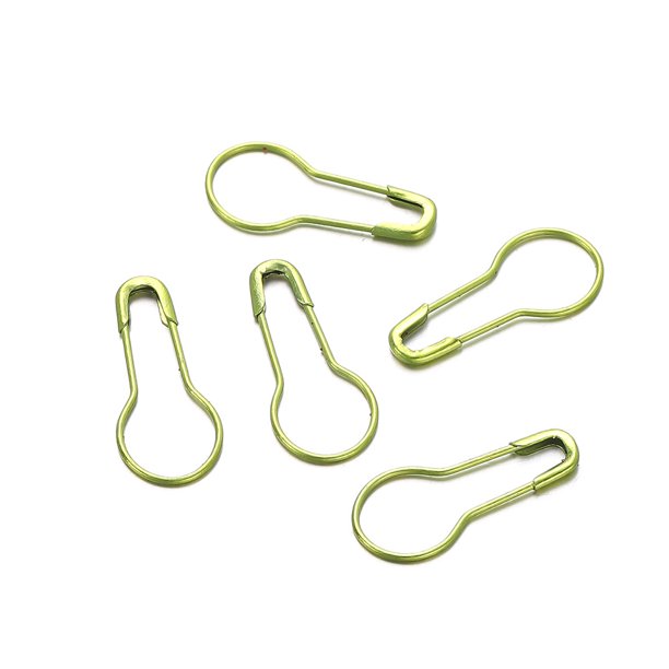 Broche de calabaza de 9,5 mm con forma de U de hierro, hebilla de ganchillo para ropa, accesorios auxiliares para hacer joyas