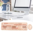 thumbnail image 1 of Punk Keyboard Mouse Kit for Girls, Cute Ergonomic 104 Keys, Retro Typewriter Style with Adjustable Bracket for Relaxed Angle, Wide Application for Home Office Work Gaming, 1 of 7