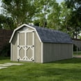 thumbnail image 2 of Little Cottage Co. 8x16 Classic Gambrel Barn with 4 ft. Sidewalls, Outdoor Wood Storage Shed Do-It-Yourself Precut Kit, 2 of 13