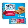 Nutri-Grain Soft Baked Breakfast Bars, Made with Whole Grains, Kids Snacks, Cherry, 10.4oz Box (8 Bars)