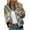 Blue, variant on Feancey Flight Bomber Jacket Women Trendy Full Zip Moto Jackets Windproof Casual Long Sleeve Lightweight Outerwear with Pockets White XL