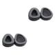 thumbnail image 4 of sweethay Almohadillas para auriculares de 2 piezas, almohadillas para auriculares, almohadillas para auriculares, repuesto de piezas de repuesto Negro 2piezas, 4 of 6
