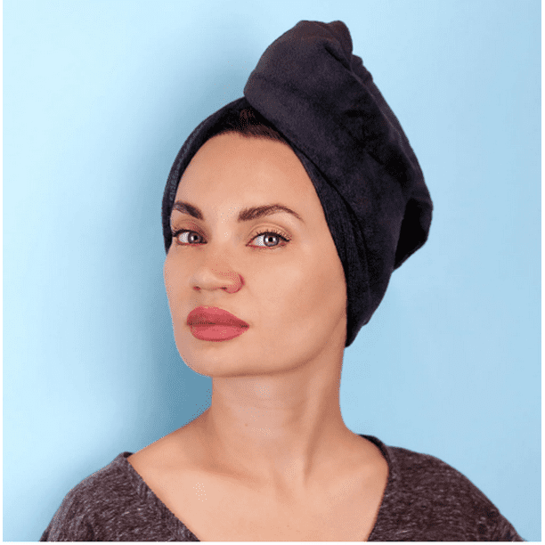 Sleek'e Microfiber Hair Wrap (Black)