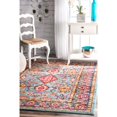 thumbnail image 2 of Tapis de Sol Floral Persan Aqua 4' x 6', 2 of 2