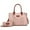 Blush, variant on MKF Collection Women's Davina Faux Leather Tote Bag and Wallet Set, 2-Piece, Wine