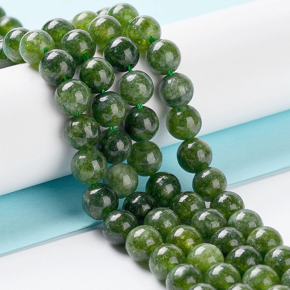 10 strand Dyed Natural Malaysia Jade Beads Strands Round Green 10mm Hole: 1.2mm about 19pcs/strand 7.09 inch(18cm)