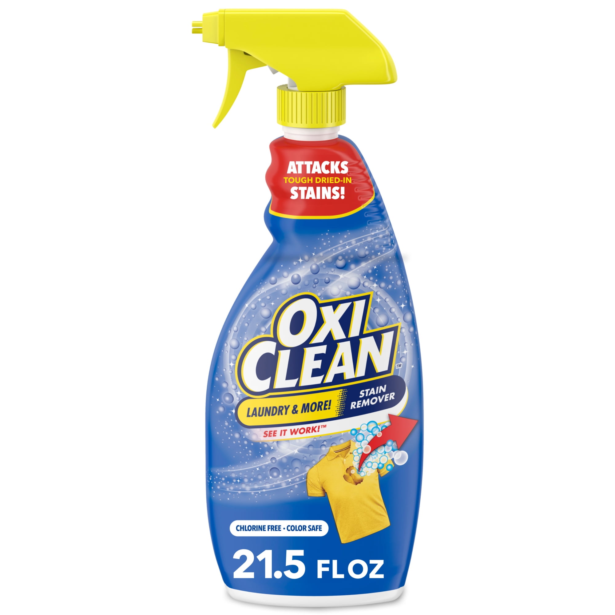 OxiClean Laundry Stain Remover Spray, Attacks Tough Dried-In Stains, 21.5 fl oz
