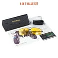 thumbnail image 3 of Bloomoak Polarized Night Driving Glasses for Men & Women, Pilot Sunglasses Ultra Lightweight Al-Mg UV400 Protection, 3 of 7