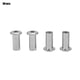 thumbnail image 1 of Iron Plated Nickel Flat Nuts Hex Nut Round Head Sleeve Furniture(M8*22 30PCS ), 1 of 9