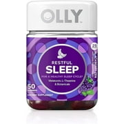 Olly Restful Sleep Gummy Supplements, Blackberry Zen, 50 Ea