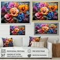 thumbnail image 4 of Designart "Garden Full Of Colorful Pansies I" Pansies Floater Framed Wall Decor, 4 of 5