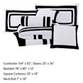 thumbnail image 2 of Generic, 7-Piece, Comforter Set, Two-toned Design, Queen, 2 of 4