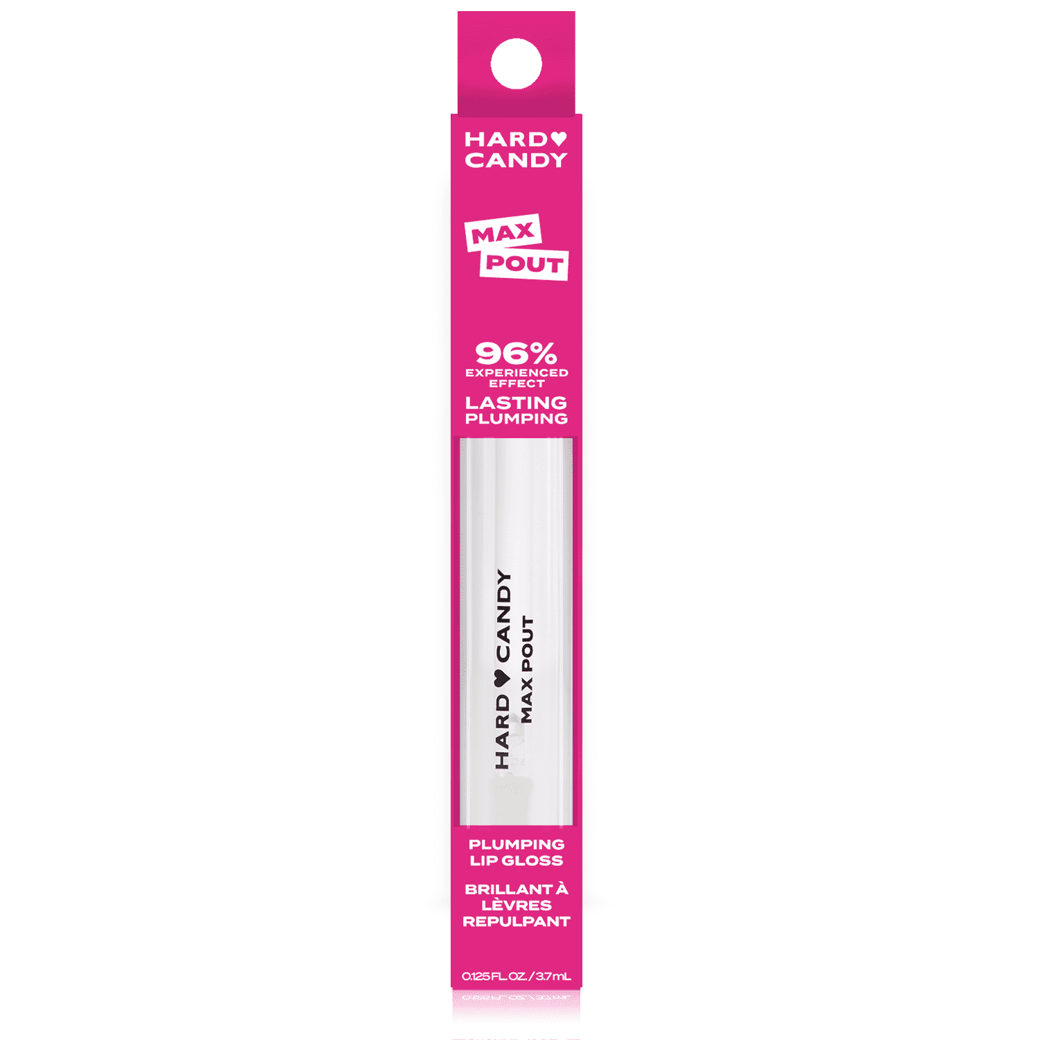 Hard Candy Plumping Serum Lip Gloss, 1411 Max Pout (Clear), 3.7ml