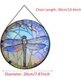 thumbnail image 2 of Hanging Stained Glass for Windows, Dragonfly Hand-Painted Sun Catcher Garden Hangings Christmas Mother's Day, Valentine's Day Ornaments Festival Gift (C Style), 2 of 5