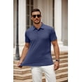 thumbnail image 5 of COOFANDY Mens Golf Polo Shirt Short Sleeve Moisture Wicking Quick Dry Performance Sport Casual Stylish Collared Shirts, 5 of 6