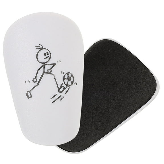PAMINGONO 1 Pair of Sports Leg Guard Shin Guards PU White Impact Protection for Children