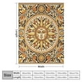 thumbnail image 4 of COMIO Sun Throw Blanket Boho Hippie Room Decor Western Blankets and Throws Soft Cozy Couch Cover for Loveseat Sofa Living Room Chair Travel (Yellow/Floral), 4 of 6
