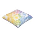 thumbnail image 3 of Multi-Size Linen Sofa Pillow Cover Invisible Zipper Open And Close Strong Use For Sofa Chair Garden Sofa Car White Tie-Dye Background Rainbow Colors_4 18"X18", 3 of 8