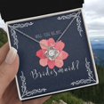thumbnail image 5 of Bridesmaid Proposal Necklace Bridesmaid Proposal Jewelry Matron of Honor Gift Maid of Honor Gift Necklace Be My Bridesma - Love Knot Necklace - Message Card & Gift Box, 5 of 5