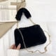 thumbnail image 1 of Bolso de mano de felpa para mujer, mini bolso de mano lindo y esponjoso, bolso de mensajero de felpa de moda, bolso cuadrado, 1 of 5
