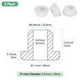 thumbnail image 3 of Uxcell 5-Pack 0.94 Inch Drill Hole, 1/2 Inch ID Silicone Rubber Grommets for Wiring, Wire Cable, Hole Plugs, Desk, Water Pipe, Hydroponic, Irrigation [White], 3 of 6