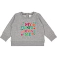 thumbnail image 2 of Inktastic My Auntie Loves Me Girls Baby Sweatshirt, 2 of 4