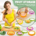 thumbnail image 3 of 4pcs Silicone Fruit Storage Containers, Reusable Fresh Food Savers Fruit and Vegetable Storage Box, 3 of 8