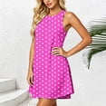 thumbnail image 4 of Lenpel Womens Summer Dresses Casual Crew Neck Sleeveless Tank Mini Dresses with Pockets Loose Soft Sundresses for Beach Vacation, 4 of 5