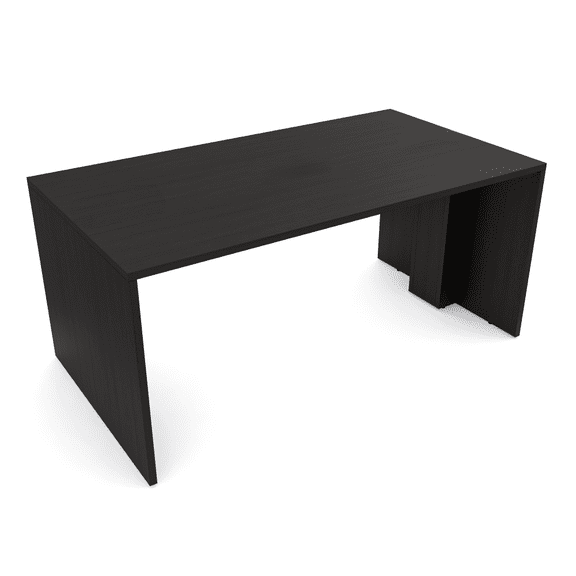 6Ft Collaboration Table | 4 Person Laminate Group Desk | 3x6 Meeting Table | Black Cypress