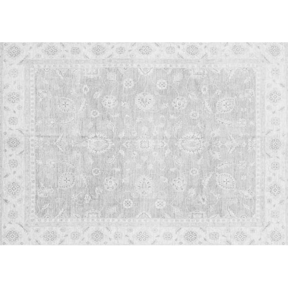 Ahgly Company Indoor Rectangle Oriental Gray Traditional Area Rugs, 4' x 6'