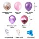 thumbnail image 2 of Juego de guirnaldas con forma de arco con forma de globo, 63 unidades, confeti de látex rosa y morad, 2 of 2