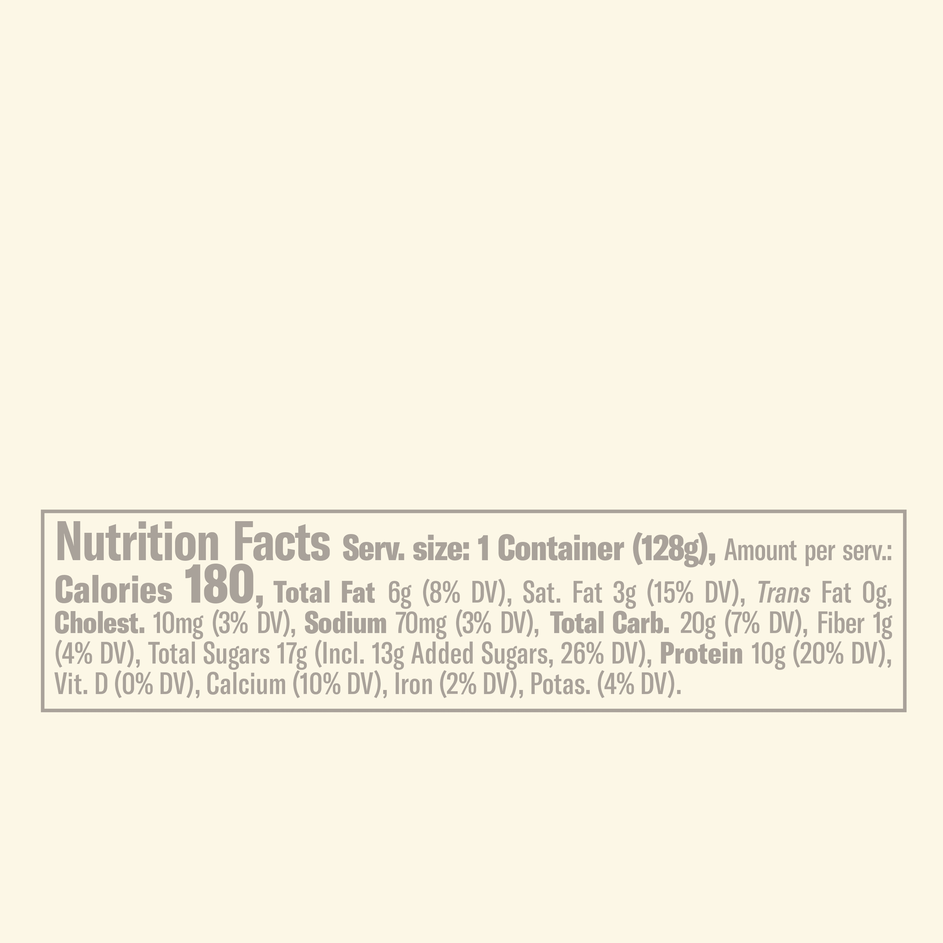 Chobani Flip Low-Fat Greek Yogurt Peanut Butter Dream 4.5 oz Cup